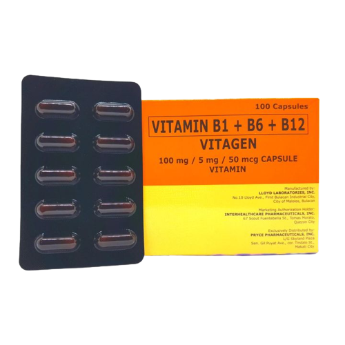 VITAGEN Vitamin B1 / Vitamin B6 / Vitamin B12 100mg / 5mg / 50mcg